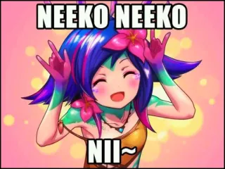 🤟 Neeko NEEKO NEEKO
NII~ neeko, character, cute, kawaii, anime, sticker telegram sticker