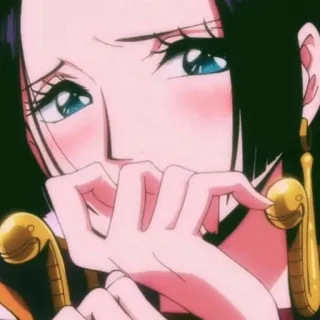 🥹 Boa Hancock One Piece anime, one piece, boa hancock, fanart whatsapp sticker