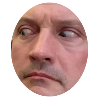 😵 faccia, uomo, espressione, meme, divertente, ritratto whatsapp sticker
