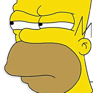 👀 Homer Simpson The Simpsons โฮเมอร์ ซิมป์สัน, การ์ตูน, เดอะซิมป์สันส์, แอนิเมชั่น, ตัวละคร telegram sticker