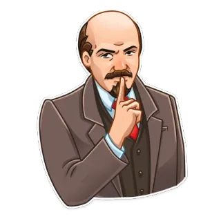😶 Vladimir Lenin Lenin, Figura politica, Personaggio storico, Comunismo, Sovietico, Russia, Dittatore telegram sticker