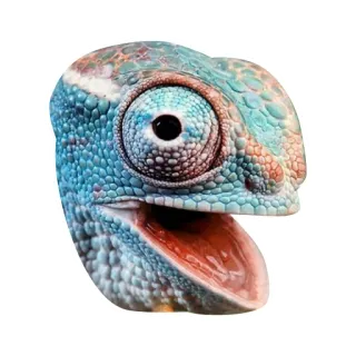 👁 카멜레온, 파충류, 동물, 야생 동물, 도마뱀, 자연 telegram sticker