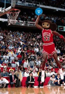 🏀 Michael Jordan Chicago Bulls BULLS 23 basketball, michael jordan, chicago bulls, sports, slam dunk, nba, mashup, monkey head telegram sticker