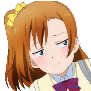 😏 anime, menina, arrogante, desenho animado, personagem telegram sticker