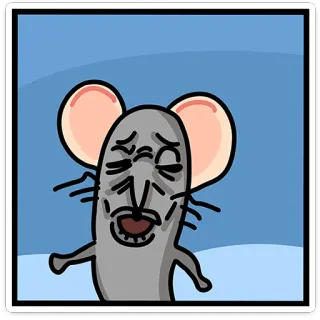 🐭 topo, cartone animato, personaggio, illustrazione, animale, divertente telegram sticker