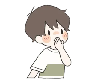 🌟 Kartun, Anime, Terkejut, Lucu, Kawaii, Anak laki-laki whatsapp sticker