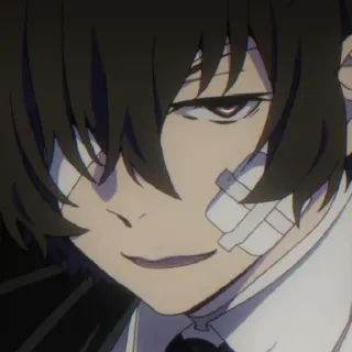 🥀 Osamu Dazai Bungo Stray Dogs anime, bandages, bungo stray dogs, dazai telegram sticker