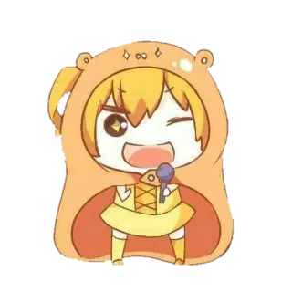 🌟 Anime, Chibi, Słodkie, Kawaii, Kreskówka, Manga, Postać, Ilustracja whatsapp sticker