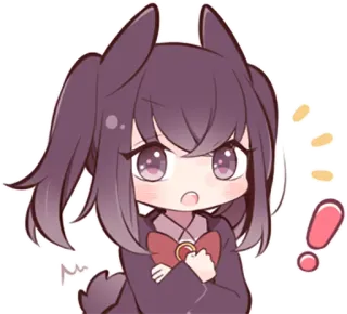 ❗️ Anime, Manga, Kawaii, Niedlich, Mädchen, Chibi telegram sticker