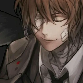 🎐 Osamu Dazai Bungou Stray Dogs anime, character, dazai osamu, bungou stray dogs telegram sticker