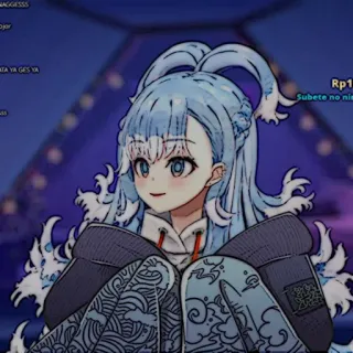 ☔️ Kobo Kanaeru anime, vtuber, idol, digital art, kobo kanaeru telegram sticker