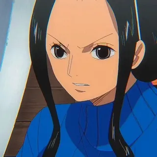 📚 Nico Robin One Piece anime, manga, Nico Robin, One Piece, character whatsapp sticker