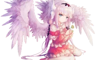 😳 Kanna Miss Kobayashi's Dragon Maid Anime, Dragão, Kanna Kamui, Chibi, Kawaii whatsapp sticker