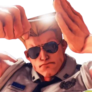 😎 Guile Street Fighter Videospiel, Charakter, Kämpfer, Guile, Street Fighter telegram sticker