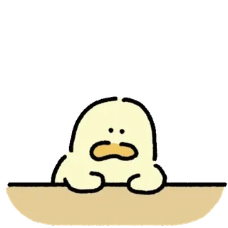 💬 anatra, cartone animato, carino, adesivo, animale telegram sticker
