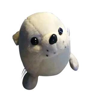 🐠 foca, peluche, juguete, muñeco de peluche, animal, mono telegram sticker