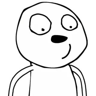 😐 Cartoon, Figur, Zeichnung, Illustration, Sticker telegram sticker