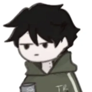 👟 TR อนิเมะ, ภาพวาด, เสื้อฮู้ด, ตัวละคร, การ์ตูน telegram sticker