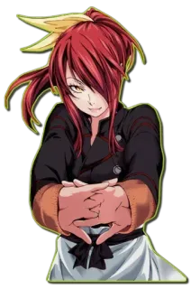 ❤️ Shuna That Time I Got Reincarnated as a Slime animé, cheveux roux, Shuna, Moi, quand je me réincarne en Slime, seigneur démon, personnage féminin whatsapp sticker