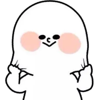 ☺️ cute, cartoon, character, kawaii, sticker telegram sticker