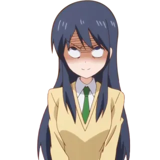 😈 anime, girl, expression, cartoon telegram sticker