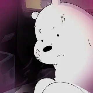 🐻‍❄️ Ice Bear We Bare Bears Cartoon, Bär, Eisbär, We Bare Bears telegram sticker