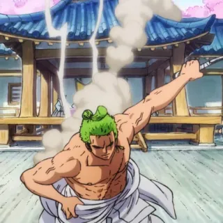 🧩 Zoro One Piece Anime, Spada, Combattimento, One Piece, Zoro telegram sticker
