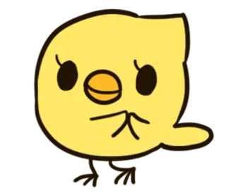 🙂 mignon, sticker, dessin animé, adorable, oiseau, poussin whatsapp sticker