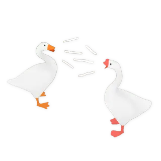 🤬 ガチョウ, 怒り, 鳥, 農場, 漫画, 動物 telegram sticker