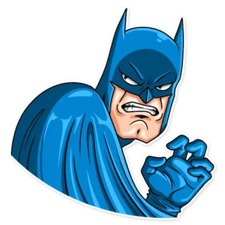 😡 Batman Batman, DC Comics, superhero, cartoon, comic book telegram sticker