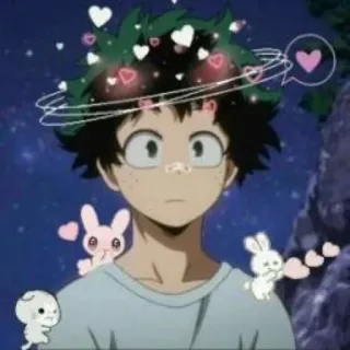 🦔 Izuku Midoriya My Hero Academia Anime, My Hero Academia, Izuku Midoriya, Fanart, Słodkie, Kawaii telegram sticker