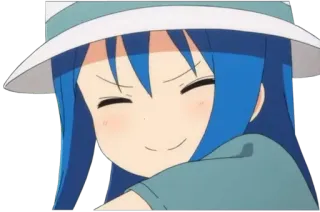 ☺️ Anime, Carino, Ragazza, Cappello, Chibi, Cartone animato, Illustrazione telegram sticker