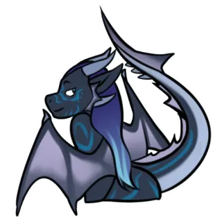 😘 dragon, fantasy, animal, creature telegram sticker
