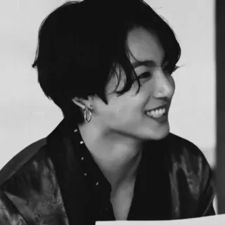 ♟ Jungkook kpop, chanteur, idole, bts, beau, homme, sourire telegram sticker