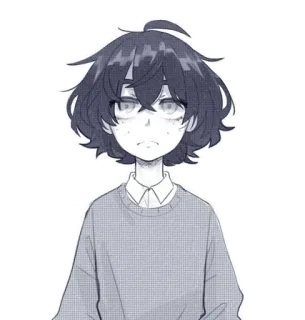😐 Anime, Manga, Hoạt hình, Nhân vật, Bản vẽ, Hình minh họa, Chân dung telegram sticker