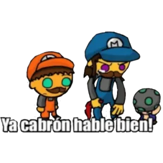 🖕 Ya cabrón hable bien! Schimpfwort, Slang, beleidigend, Cartoon telegram sticker