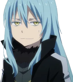 🌚 Rimuru Tempest That Time I Got Reincarnated as a Slime anime, Rimuru Tempest, That Time I Got Reincarnated as a Slime, isekai, slime, manga telegram sticker
