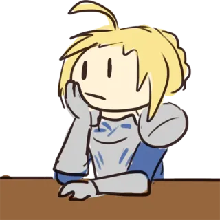 😐 Anime, Armatura, Cartone animato, Manga, Cavaliere, Personaggio, Carino telegram sticker