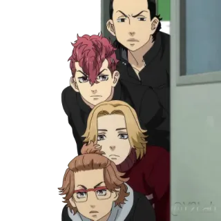 👀 Anime, Gang, Amis, Groupe, Personnages whatsapp sticker
