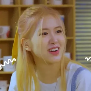 🌸 Rosé donna, kpop, rosa, cantante, celebrità, persona whatsapp sticker