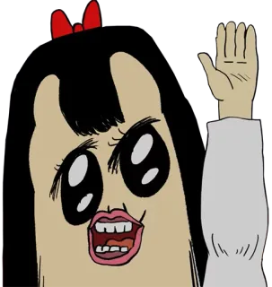 ✋️ cartoon, character, cute, illustration, animation, funny, art telegram sticker