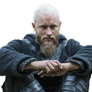 😔 Ragnar Lothbrok Vikings Рагнар, Викинги, History Channel, Трэвис Фиммел, Сериал, Скандинавский, Викинг, Историческая драма whatsapp sticker
