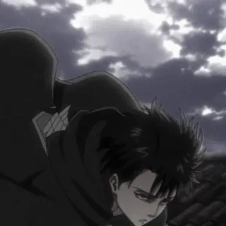 🛹 Levi Ackerman Attack on Titan anime, attack on titan, levi ackerman, soldier, manga, scouting legion telegram sticker
