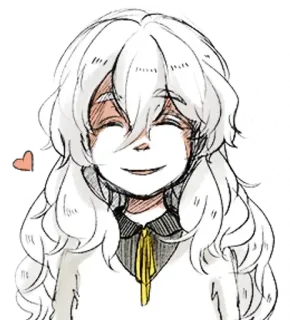 🩹 anime, girl, kawaii, cute, smile, illustration telegram sticker