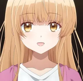 😁 anime, cô gái, dễ thương, cười, hoạt hình telegram sticker