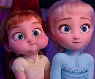 👾 Anna Frozen Anna, Elsa, Frozen, Disney, dibujos animados, animado telegram sticker