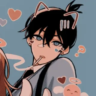 🚬 Dibujo animado, Anime, Fumar, Lindo, Estilizado telegram sticker