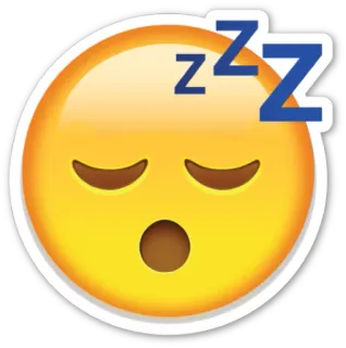 😴 ZZZ emoji, dormire, stanco, zzz, sonno, riposo, sogno telegram sticker