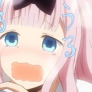 😍 Chika Fujiwara Kaguya-sama: Love Is War anime, Chika Fujiwara, Kaguya-sama, khóc, buồn whatsapp sticker
