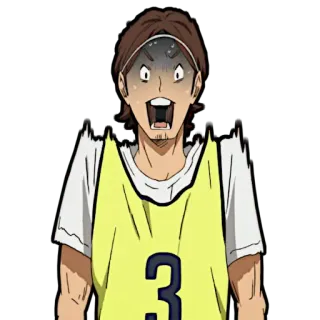 😱 аниме, баскетбол, в шоке, мультфильм telegram sticker